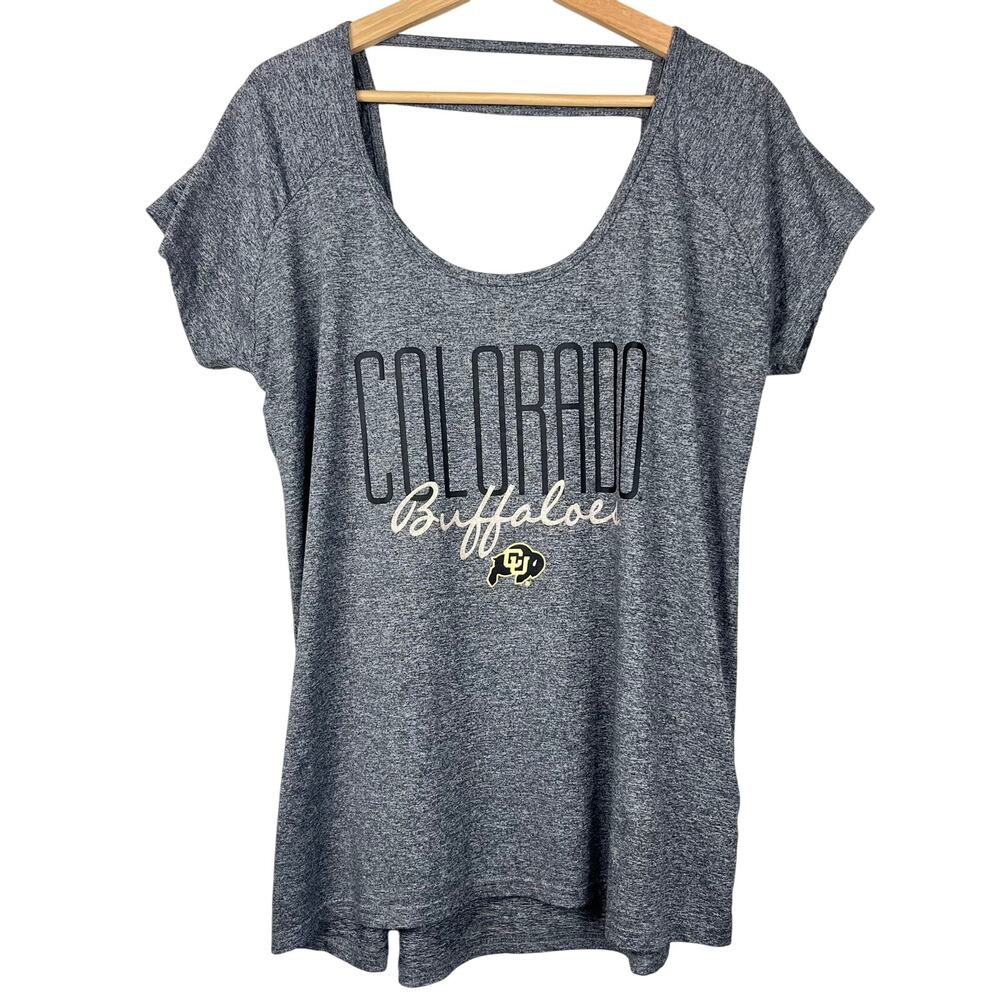 University of Colorado Buffs‎ Rivalry Threads Low-back Shirt Gray Size L Logo
